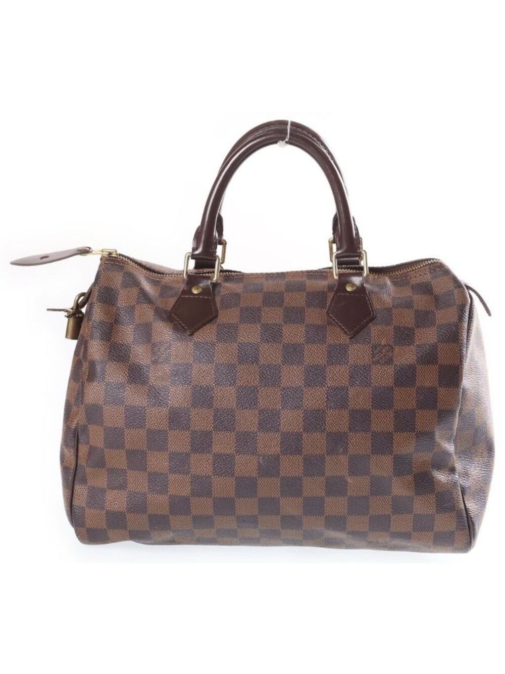 Louis Vuitton Speedy 30 Damier Mini Boston Handbag Brown